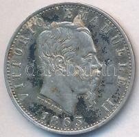 Olaszország 1863MBN 20c Ag "II. Viktor Emánuel" T:2,2- Italy 1863MBN 20 Centesimi Ag "Vittorio Emanuele II" C:XF,VF