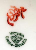 Keleti mintával díszített csehszlovák bonbonier, hibátlan, jelzett, d: 11 cm, m: 6 cm