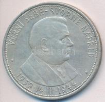 Szlovákia 1944. 50K Ag "Függetlenség 5. évfordulója" T:2- ph. Slovakia 1944 50 Korun Ag "5th Anniversary of Independence" C:VF edge error