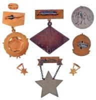 6db klf, főleg szocialista kitüntetés, jelvény, emlékérem, közte 1957. "Magyar-Szovjet Baráti T...