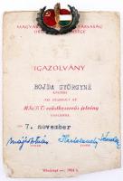 6db klf, főleg szocialista kitüntetés, jelvény, emlékérem, közte 1957. "Magyar-Szovjet Baráti T...