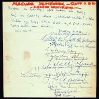 1963 Komlóssy Erzsébet Kossuth-díjas operaénekes, Hódos Judit előadóművész és 9 neves újságíró saját...