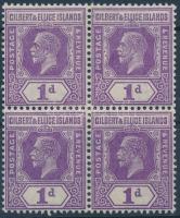 Forgalmi négyestömb  (2 érték falcos), Definitive block of 4 (2 stamps hinged)