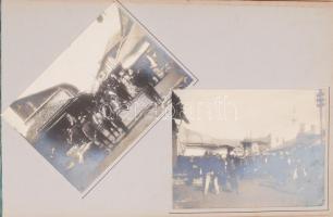 cca 1904 Bosznia-Horvtország fotóalbum, 61 db fotó, köztük képe a mostari hídról, 11x8 cm