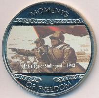 Libéria 2004. 10$ "Szabadság pillanatai-A sztálingrádi csata 1943." multicolor T:PP Liberia 2004. 10 Dollars "Moments of Freedom-The siege of Stalingrad 1943." multicolor C:PP