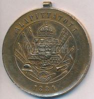 1904-. "A Magyar Országos Tűzoltó Szövetség V éves Szolgálati Érme" aranyozott Br kitüntet...