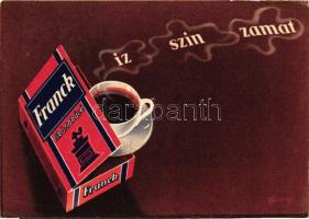 Franck cikóriakávé reklám, Budapesti Áruminta-vásár / Hungarian chicory coffee advertisement s: Macskássy (EK)