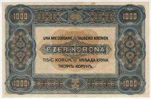 1920. 1000K T:II- Csak egyszer hajtva, felül pici beszakadás, hiány nincs!