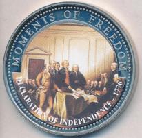 Libéria 2001. 10$ "Szabadság pillanatai - Függetlenségi nyilatkozat jóváhagyása" multicolor T:PP ujjlenyomatos Liberia 2001. 10 Dollars "Moments of Freedom - Declaration of Independence" multicolor C:PP fingerprint