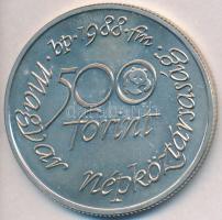 1988. 500Ft Ag "Világ vadvédelmi alap" T:BU Adamo EM100