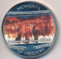 Libéria 2004. 10$ "Szabadság pillanatai-Jobbágyfelszabadítás Európában 19. század" multicolor T:PP ujjlenyomatos Liberia 2004. 10 Dollars "Moments of Freedom-Emancipation of serfs in Europe 19th century" multicolor C:PP fingerprint