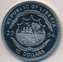 Libéria 2004. 10$ "Szabadság pillanatai-A spanyol armada pusztulása 1588." multicolor T:PP...