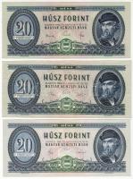 1965+1969+1980. 20Ft (3 klf) T:I