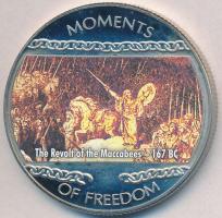Libéria 2004. 10$ "Szabadság pillanatai-A Makkabeusok felkelése i.e. 167" multicolor T:PP ujjlenyomatos  Liberia 2004. 10 Dollars "Moments of Freedom-The Revolt of the Maccabees 167 BC" multicolor C:PP fingerprint