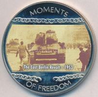 Libéria 2004. 10$ "Szabadság pillanatai-A kelet-berlini népfelkelés 1953." multicolor T:PP ujjlenyomatos Liberia 2004. 10 Dollars "Moments of Freedom-The East Berlin Revolt 1953." multicolor C:PP fingerprint