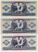 1965+1969+1980. 20Ft (3 klf) T:I