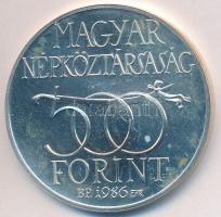 1986. 500Ft Ag "Budavár visszavétele 1686" T:BU ujjlenyomat Adamo EM97