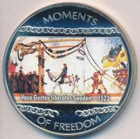 Libéria 2004. 10$ "Szabadság pillanatai-I. Vasa Gustav felszabadítja Svédországot 1523" multicolor T:PP Liberia 2004. 10 Dollars "Moments of Freedom-Vasa Gustav I. liberates Sweden 1523" multicolor C:PP