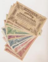 1946. 10db-os vegyes adópengő bankjegy tétel, közte kettő fordított címerrel T:vegyes