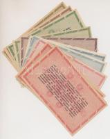 1946. 10db-os vegyes adópengő bankjegy tétel, közte kettő fordított címerrel T:vegyes