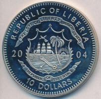 Libéria 2004. 10$ "Szabadság pillanatai-Lech Walesa és a Szolidaritás 1980" multicolor T:P...