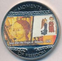 Libéria 2004. 10$ "Szabadság pillanatai-Jean d´Arc 1429." multicolor T:PP ujjlenyomatos Liberia 2004. 10 Dollars "Moments of Freedom-Jean d´Arc the virgin of Orleans 1429." multicolor C:PP fingerprint