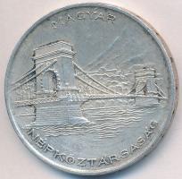 1956. 20Ft Ag "Tízéves a Forint / Lánchíd" T:2