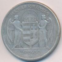 1930. 5P Ag "Horthy jobbra" T:3 Adamo P8