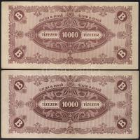 1946. 1000.000.000P + 10.000B.-pengő (4x) mindegyiken látványos lemezhiba (folt, csík, elkenődés, st...