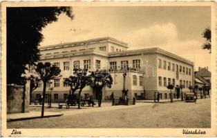 Léva, Városháza / town hall, automobile (Rb)