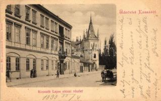 Kassa, Kosice; Kossuth Lajos utca, Breitner Mór papírkereskedő kiadása / Kossuth street