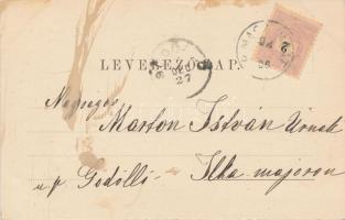 1899 Rimaszombat, Erzsébet tér, Krausz Simon és Lévai Izsó kereskedései; Lévai Izsó kiadása / Elisab...