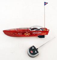 Távirányítós hajó, elemmel, távirányítóval