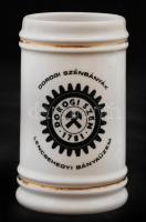 Hollóháza Dorogi Szénbányák Lencsehegyi Bányász Üzem emlék sörös kupa készlet 6 darabos, jelzett, hi...