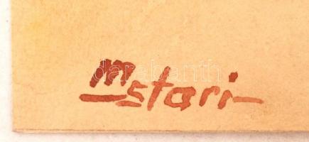 Sostarics Lajos(1896-1968): Virágcsendélet. Akvarell, papír, jelzett, 29x21 cm