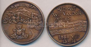 Lantos Györgyi / Szabó Géza (1939-) 1988. "MÉE XIX. Vándorgyűlése Baja / Türr István" Br e...