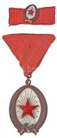 1964. "Munka Érdemrend" bronz fokozata, zománcozott Br kitüntetés mellszalagon, miniatűrrel szalagsávon, tokban T:2