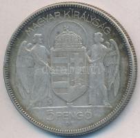 1930. 5P Ag "Horthy jobbra" T:3 Adamo P8