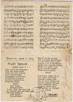 1910 2 részes "zenés levelezőlap" Hulló falevél