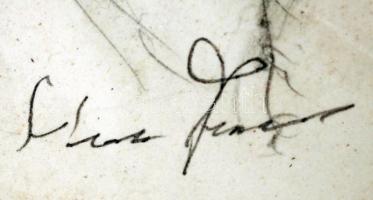 Olvashatatlan jelzéssel: Mátyás király portréja, pasztell, papír, üvegezett fa keretben, 33×29 cm