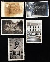 cca 1930-1945 kb 60 db felerészt katonai fotó / Pile, partly military photos
