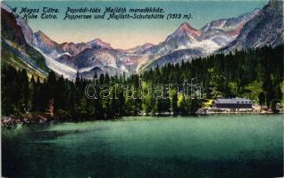 Tátra, Poprádi tó, Majláth menedékház / lake, rest house (fl)