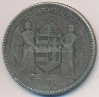 1930. 5P Ag "Horthy jobbra" T:3,3-
Adamo P8