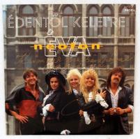 Csepregi Éva (1953-) magyar énekesnő, színésznő, a Neoton Família tagja. Aláírása az együttes Édentől keletre c. bakelit lemezének borítóján