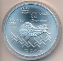 Kanada 1975. 10$ Ag "Montreali olimpia - Leo Yerxa" tokban tanúsítvánnyal T:1
Canada 1975....
