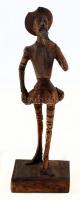 Don Quijote, fából készült szobor, jelzés nélkül, m: 37 cm