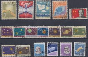 Albania 1949-1964 37 stamps with sets Albánia 1949-1964 37 db bélyeg közte sorok 2 db stecklapon