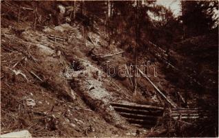 WWI Hungarian military, entrenchment in the Carpathen photo