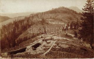 WWI Hungarian military camp in the Carpathen photo