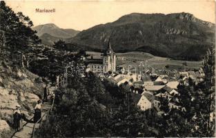 14 db RÉGI osztrák városképes lap; Mariazell és Mariazellerbahn / 14 old Austrian town-view postcard...